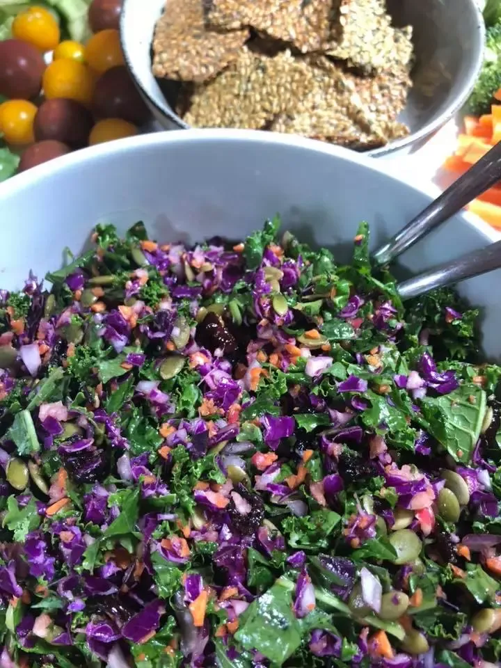 Detox Summer Slaw; benefits of leafy green vegetables