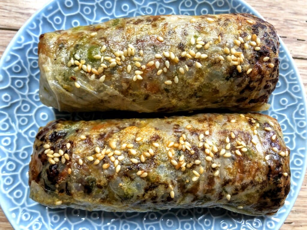 Gluten Free Pork and Veggie Spring Rolls